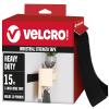 imageVELCRO Brand Heavy Duty Fasteners  4x2 Inch Strips with Adhesive 8 Sets  Holds 10 lbs  Black Industrial Strength Stick On Tape  Indoor or Outdoor Use VEL30703USA 8 Count Pack of 1Black