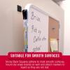 imageVELCRO Brand Sticky Back Hook and Loop Fasteners Perfect for Home or Office 78in Squares Pack of 12 Black