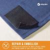 imageVELCRO Brand for Fabrics  Permanent Sticky Back Fabric Tape for Alterations and Hemming  Peel and Stick  No Sewing Gluing or Ironing  PreCut Ovals 1 x 34 inch Black  8 Sets91879Black