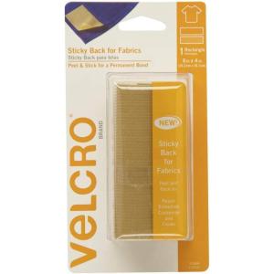 imageVELCRO Brand for Fabrics  Permanent Sticky Back Fabric Tape for Alterations and Hemming  Peel and Stick  No Sewing Gluing or Ironing  PreCut Ovals 1 x 34 inch Black  8 Sets91879Strips