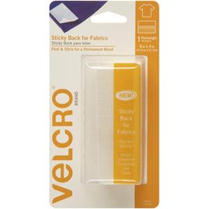 imageVELCRO Brand for Fabrics  Permanent Sticky Back Fabric Tape for Alterations and Hemming  Peel and Stick  No Sewing Gluing or Ironing  PreCut Ovals 1 x 34 inch Black  8 Sets91879White