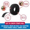 imageVELCRO Brand Cut to Length Straps Heavy Duty  45 Ft x 34 in  ONEWRAP SelfGripping Double Sided Roll  Bundling Ties Fasten to Themselves for Secure Hold VEL30834AMS BlackBlack