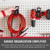 imageVELCRO Brand Easy Hang Extension Cord Holder Organizer Variety Pack  Holds 60100lbs Heavy Duty Straps Fit Easily on Hooks or Nails  Perfect for Garage Organization  3pk 10quot14quot and 18quot Black3Pack 101418