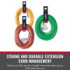 imageVELCRO Brand Easy Hang Extension Cord Holder Organizer Variety Pack  Holds 60100lbs Heavy Duty Straps Fit Easily on Hooks or Nails  Perfect for Garage Organization  3pk 10quot14quot and 18quot Black3Pack 101418