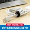 imageVELCRO Brand Heavy Duty Cable Ties Reusable  60Pc Bulk Pack  8 x 12quot ONEWRAP Straps Black  Strong Wire Management  Cord Bundling for Home Office and Data CentersBlack