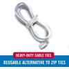 imageVELCRO Brand Heavy Duty Cable Ties Reusable  60Pc Bulk Pack  8 x 12quot ONEWRAP Straps Black  Strong Wire Management  Cord Bundling for Home Office and Data CentersWhite