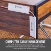 imageVELCRO Brand Mountable Cable Management Sleeve  Cord Hider Mounts on Walls or Desk  Pefect Wire Organizer for Home or Office  Removable Damage Free Adhesive  12in White 2pk 12in  2PkWhite