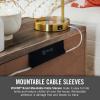 imageVELCRO Brand Mountable Cable Management Sleeve  Cord Hider Mounts on Walls or Desk  Pefect Wire Organizer for Home or Office  Removable Damage Free Adhesive  12in White 2pk 12in  2PkBlack