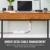 imageVELCRO Brand Mountable Cable Management Sleeve  Cord Hider Mounts on Walls or Desk  Pefect Wire Organizer for Home or Office  Removable Damage Free Adhesive  12in White 2pk 12in  2PkWhite