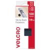 imageVELCRO Brand Mounting Squares  200pk 78quot White  Adhesive Sticky Back Hook and Loop for Teacher Supplies Office Organization 30705Black