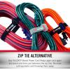 imageVELCRO Brand Power Cord Wraps  Heavy Duty Straps for Extension Cords Ropes Cables  Reinforced Slotted Grommet for Strong Snag Free Cinching  12 Inch 2Pk Black and Gray12 16 24 Inch 6pcs