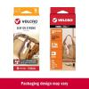 imageVELCRO Brand Sew On Strong Strips  8 Sets Black  25in x 1inWhite