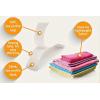 imageVELCRO Brand Sleek and Thin Stick On Tape for Fabrics  24in x 34in White Soft on Skin Ultra Light  Adhesive Back No Sewing NeededWhite