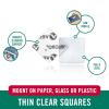 imageVELCRO Brand Thin Clear Dots with Adhesive Square  150pk Mounting Squares  Double Sided Tape for Office Classroom Teacher Must Haves  Low Profile 78quot78 in 150Pk