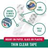 imageVELCRO Brand Thin Clear Tape  15 Ft x   Cut Strips to Length  Home Office or Crafts Fastening Solution  Large Roll 91325