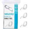 imageVELCRO Brand Heavy Duty Cable Ties Reusable  60Pc Bulk Pack  8 x 12quot ONEWRAP Straps Black  Strong Wire Management  Cord Bundling for Home Office and Data CentersWhite