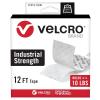 imageVELCRO Brand Heavy Duty Tape  12 Foot Roll  Strong Sticky Back Adhesive Holds up to 10 lbs  Industrial Strength Fasteners for Indoor or Outdoor Use  112in Width White VEL30837USAWhite
