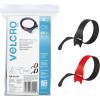 imageVELCRO Brand ONEWRAP Cable Ties 100Pk 8 x 12quot Black Cord Organization Straps Thin PreCut Design Wire Management for Organizing Home Office and Data CentersRed and Black