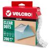 imageVELCRO Brand Thin Clear Dots with Adhesive Square  150pk Mounting Squares  Double Sided Tape for Office Classroom Teacher Must Haves  Low Profile 78quot58 in 200Pk