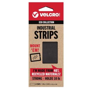 imageVELCRO Brand ECO Collection Tapes Sew On Tape for Clothes and Fabrics  Non Adhesive Cut Strips to Custom Length for Sewing  15ft x 34in Roll BlackBlack