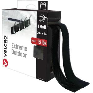 imageVELCRO Brand Extreme Outdoor Mounting Tape  20Ft x 1 In Holds 15 lbs  Strong Heavy Duty Stick on Adhesive  Mount on Brick Concrete for Hanging 30702Extreme Outdoor Mounting Tape