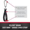 imageVELCRO Brand Garage Organization Easy Hang Cinch Strap Medium Holds 250 pounds 24in x 114in Black VEL30802USA30in x 1 12in