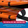 imageVELCRO Brand VEL30769AMS Wide Straps 1 in x 30 ft Roll  Cut to Length Reusable SelfGripping Tape  Bundle Poles Wood Pipes Lumber Garage Organization for Tool Handles Hoses More  White 1inBlack