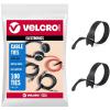 imageVELCRO Brand Reusable Cable Ties 100 Pack 6 Inch Cable Management Ties Cord Wraps for Electrical Cords Black