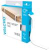 imageVELCRO Brand VEL30769AMS Wide Straps 1 in x 30 ft Roll  Cut to Length Reusable SelfGripping Tape  Bundle Poles Wood Pipes Lumber Garage Organization for Tool Handles Hoses More  White 1inWhite