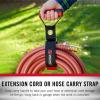 imageVELCRO Brand Heavy Duty Carrying Strap with Handle  Holds 100 Pounds  Extension Cord Storage Easily Transport or Hang Garden Hoses  Durable Garage Organization  Medium Wraps 55 Inch DiameterLarge  Wraps 75 Inch Diameter