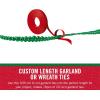 imageVELCRO Brand Holiday Garland Ties or Cable Straps  Hang Garlands Lights or Wreath  for Banister Railings Stairs or Lamp Posts  30ft Roll Cut to Custom Length  GreenRed