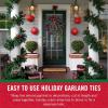 imageVELCRO Brand Holiday Garland Ties or Cable Straps  Hang Garlands Lights or Wreath  for Banister Railings Stairs or Lamp Posts  30ft Roll Cut to Custom Length  GreenRed