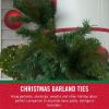 imageVELCRO Brand Holiday Garland Ties or Cable Straps  Hang Garlands Lights or Wreath  for Banister Railings Stairs or Lamp Posts  30ft Roll Cut to Custom Length  GreenRed