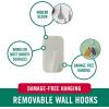 imageVELCRO Brand No Damage Wall Hooks  HANGables Removable Hooks Holds 12 lb  4pk Micro GrayGray