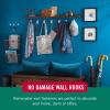 imageVELCRO Brand No Damage Wall Hooks  HANGables Removable Hooks Holds 12 lb  4pk Micro GraySlate Blue