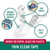 imageVELCRO Brand Thin Clear Dots with Adhesive  200Pk  34quot Circles  For Crafting School Projects Home and Office Organization  Low Profile DesignTape