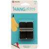 imageVELCRO Brand VEL30106USA HANGables Removable Wall Hooks  EasytoRemove Wall Fasteners  DamageFree NonPermanent Hooks for Lightweight Items  Small Holds 1 lb White 2PackBlack