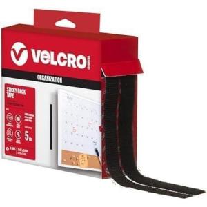 imageVELCRO Brand  30 ft Sticky Back Hook and Loop Fasteners  Peel and Stick Permanent Adhesive Tape Keeps Classrooms Home and Offices Organized  CuttoLength Roll  34 in Wide  Black 9113730 ft x 34 in Pack of 12