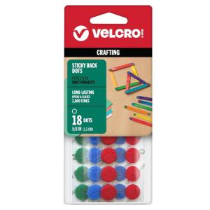 imageVELCRO Brand Dots with Adhesive  Sticky Back Round Hook and Loop Circles  58in 80 Pack  Arts and Crafts School Projects 95215W WhiteMultiColor
