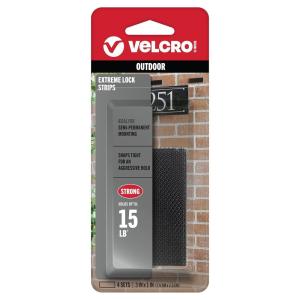 imageVELCRO Brand Extreme Lock Mounting Squares  Built to Withstand Harsh Weather  Attach Electronic Devices Lighting and Signage Outdoors  6 Sets SnapLock Fasteners Black 1Inch3 x 1 inch strips  4 sets