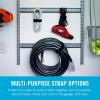 imageVELCRO Brand AllPurpose Elastic Straps Strong ampamp Reusable Perfect for Fastening Wires ampamp Organizing Cords Black Large