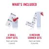 imageVELCRO Brand Damage Free Poster Hanging Strips  Removable Decorate Without Damaging Your Walls  Hang Photos Lightweight Frames Create Wall Collages  Squares 8 SetsVariety Pack  Med