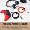 imageVELCRO Brand ECO Collection  5 Inch Small Straps for Cords  Reusable Cable Ties  38quot Wide Black 50 Pack