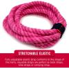 imageVELCRO Brand Elastic Cinch Straps with Buckle  2 Count  Adjustable and Stretch for Snug Fit  for Fastening Power Cords Organizing Cables More  Black s  8in x 1in VEL30095USAS  8in x 1in