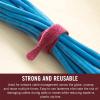 imageVELCRO Brand Fire Retardant Cable Ties  50pk ONEWRAP FR Cable Straps for Contractors Installers or Home Use  8 Inch PreCut Cable Management Ties  Cranberry