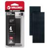 imageVELCRO Brand Heavy Duty Fasteners  4x2 Inch Strips 4 Sets  Holds 10 lbs  StickOn Adhesive Backed  Black Industrial Strength  For Indoor or Outdoor Use 90209Black