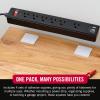 imageVELCRO Brand Heavy Duty Fasteners  4x2 Inch Strips 4 Sets  Holds 10 lbs  StickOn Adhesive Backed  Black Industrial Strength  For Indoor or Outdoor Use 90209White