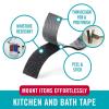 imageVELCRO Brand Kitchen and Bath Mounting Tape Moisture Resistant for Installing Shower Accessories and Bathroom Decor 12ft Heavy Duty Roll Holds 10 pounds Easy Peel and Stick Application WhiteBlack