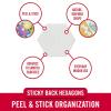 imageVELCRO Brand Sticky Back Hexagons 150pk Dots with Adhesive Nature Inspired Shape White 34 in Peel and Stick Organization for Office Classroom Home