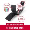 imageVELCRO Brand Sticky Back Strips with Adhesive  4 Count Pack of 1  Black 3 12 x 34 In  Hook and Loop Fasteners for Home Organization Classroom or OfficeBlack